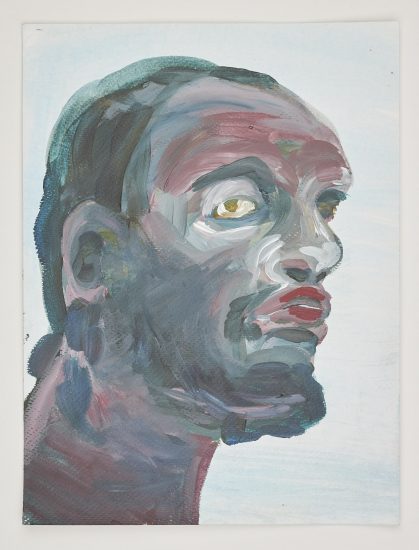 Kussmund, 21 x 15 cm, Acryl auf Aquarellpapier, 2020
